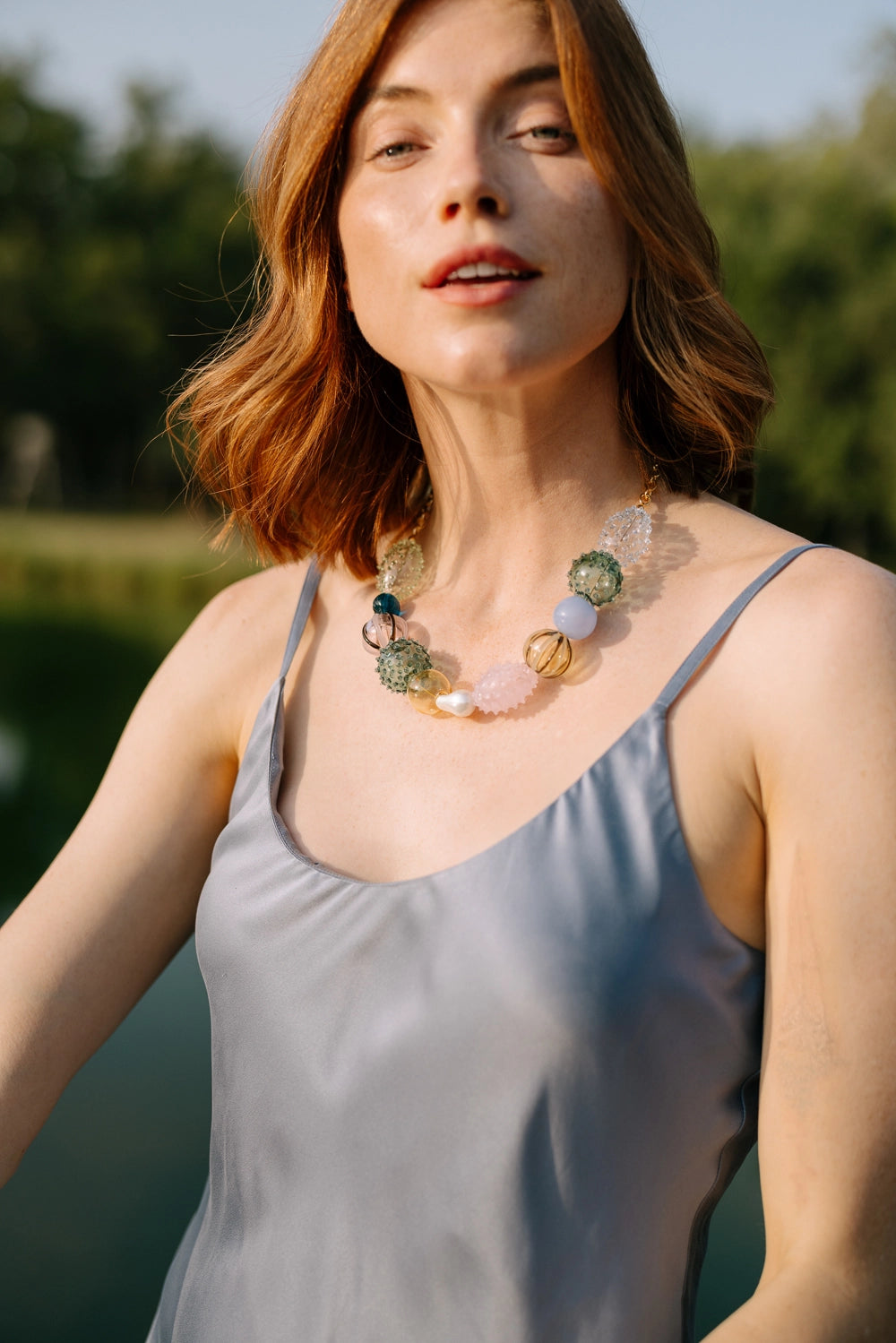 🌈 Iris Glass Blown Necklace