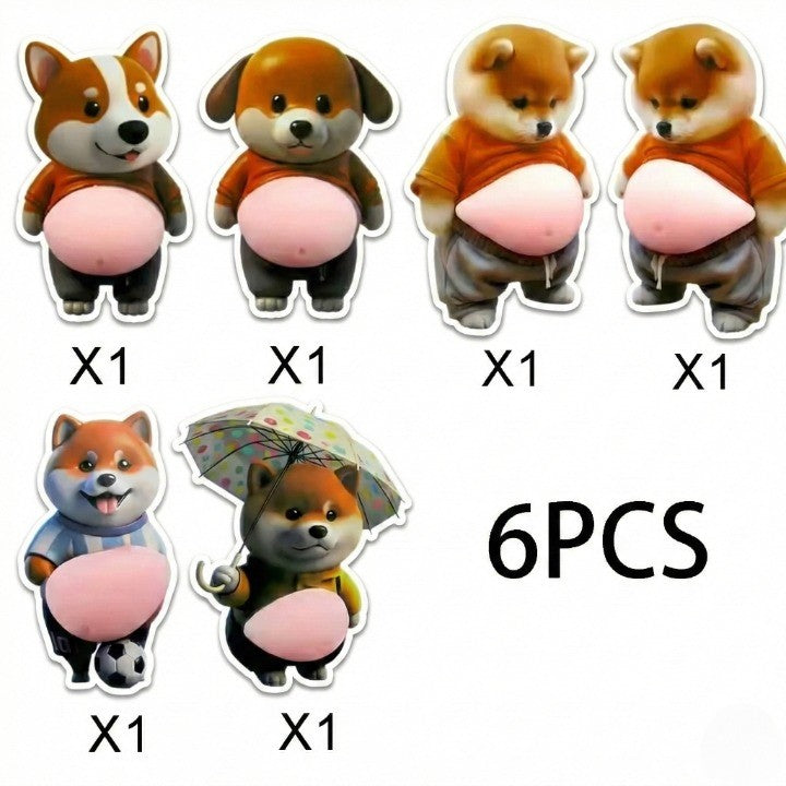 Chubby Shiba Silicone Sticker Protector