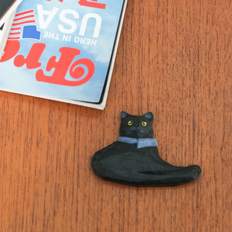 Cat Wooden Fridge Magnet Handmade