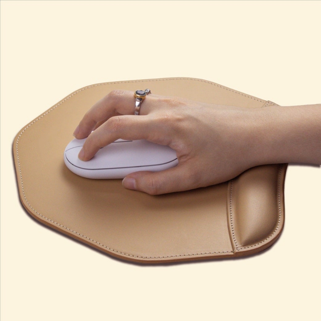 Leather Mouse Pad for Home Office Decor Gift