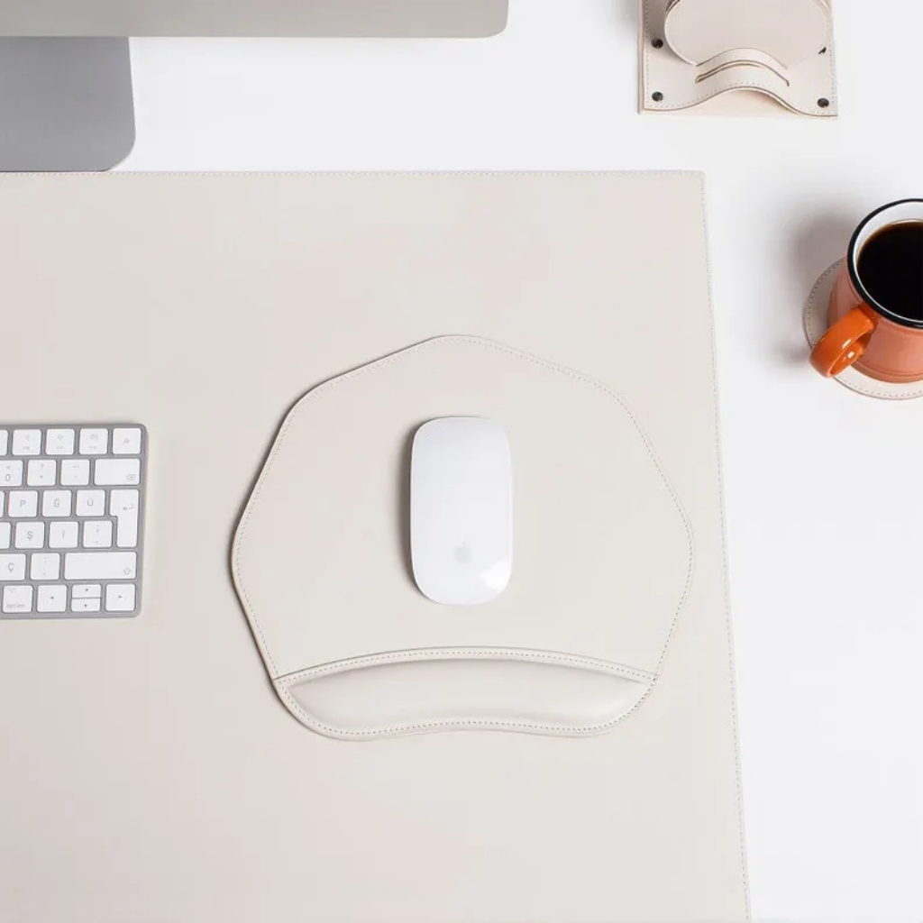 Leather Mouse Pad for Home Office Decor Gift
