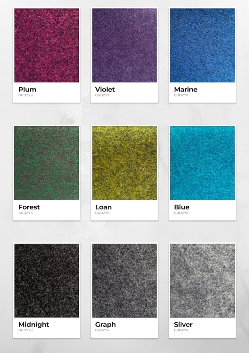 Minimalist Felt Mouse Pad Round Computer Accessory