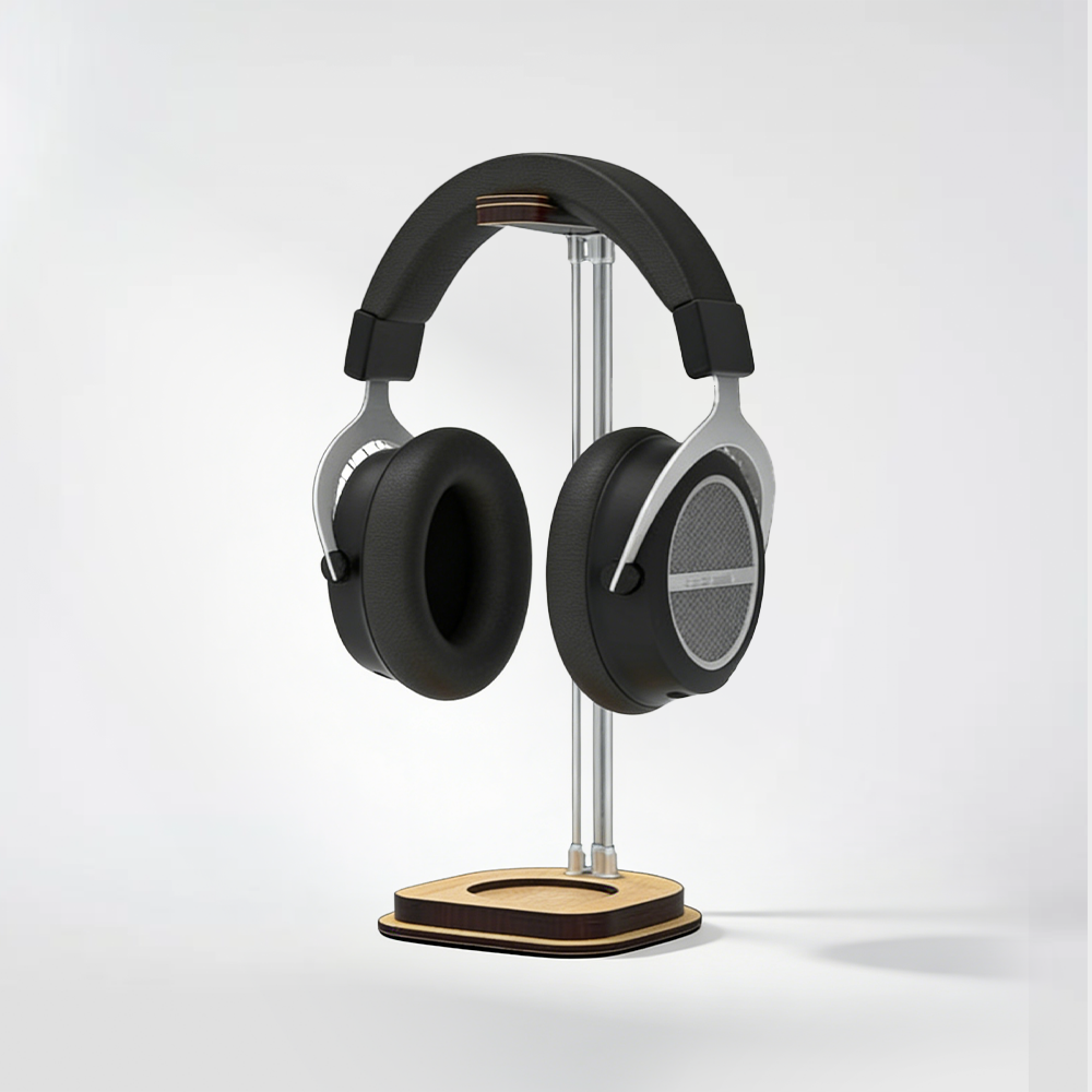 White Headphone Stand, Holder and Tech Gift Organizer