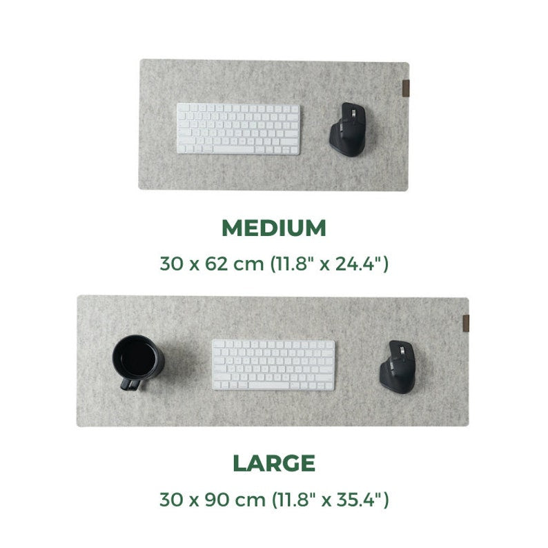 Merino Wool Felt Mouse Pad with Cork Base