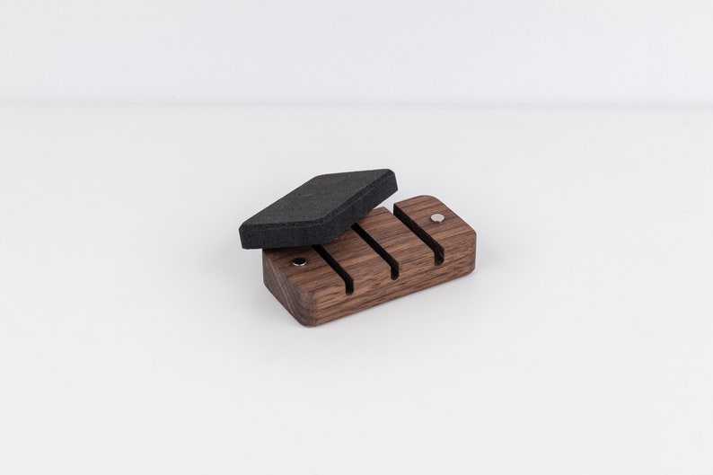 Walnut Magnetic Cable Organizer – Desk Cord Management Box