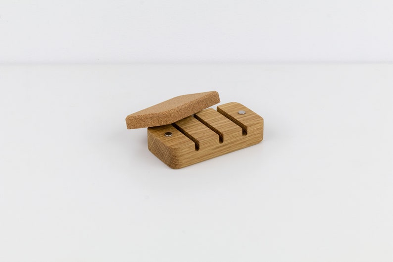 Walnut Magnetic Cable Organizer – Desk Cord Management Box