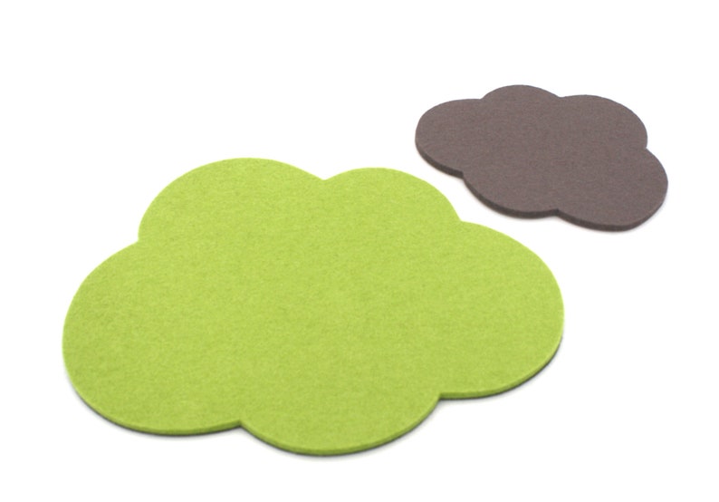 Cloud Mouse Pad with Matching Coaster