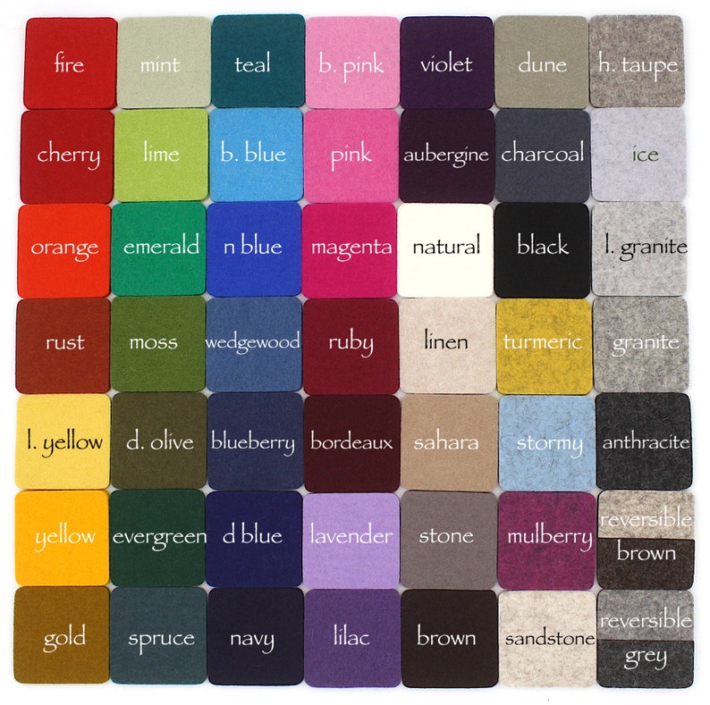 Merino Wool Felt Mouse Pad Desk Set