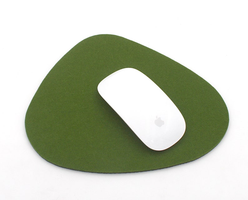 Merino Wool Felt Mouse Pad Retro Design