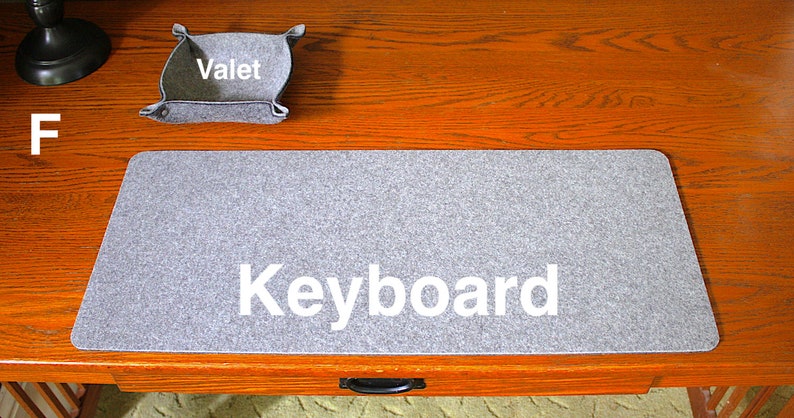 Merino Wool Felt Mouse Pad Desk Set