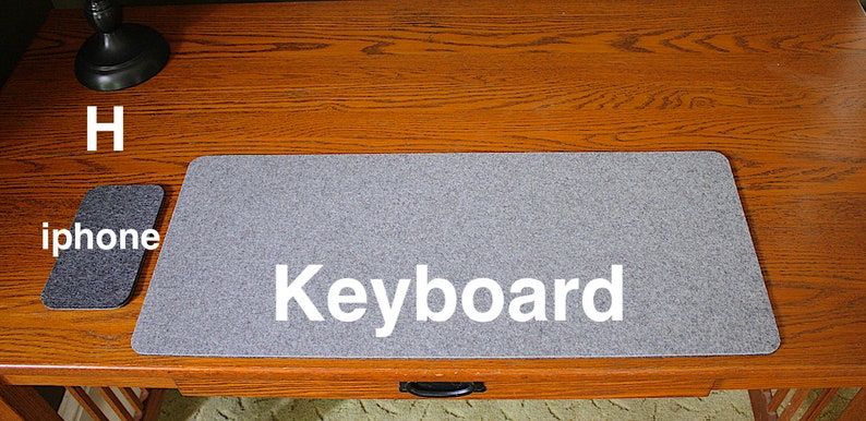 Merino Wool Felt Mouse Pad Desk Set