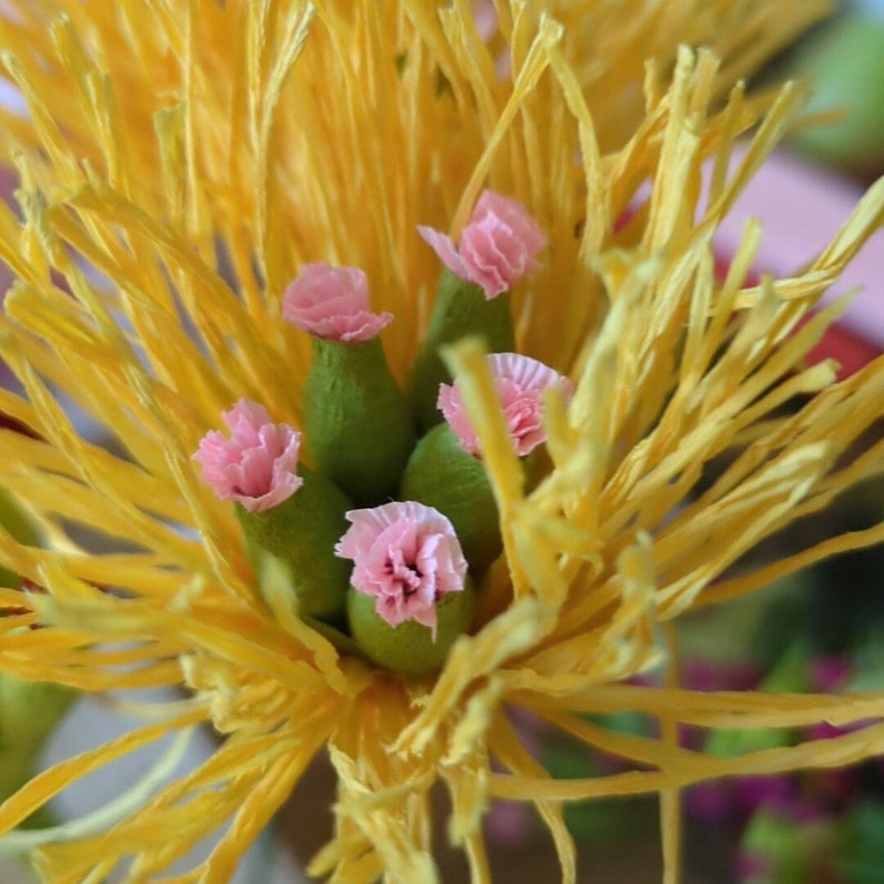 Décorations murales en papier crépon florales 15-25 cm mariage vitrine