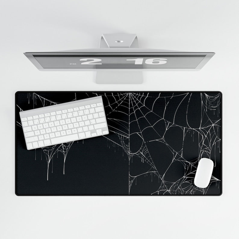 Spider Web Mouse Pad Goth Aesthetic Desk Mat
