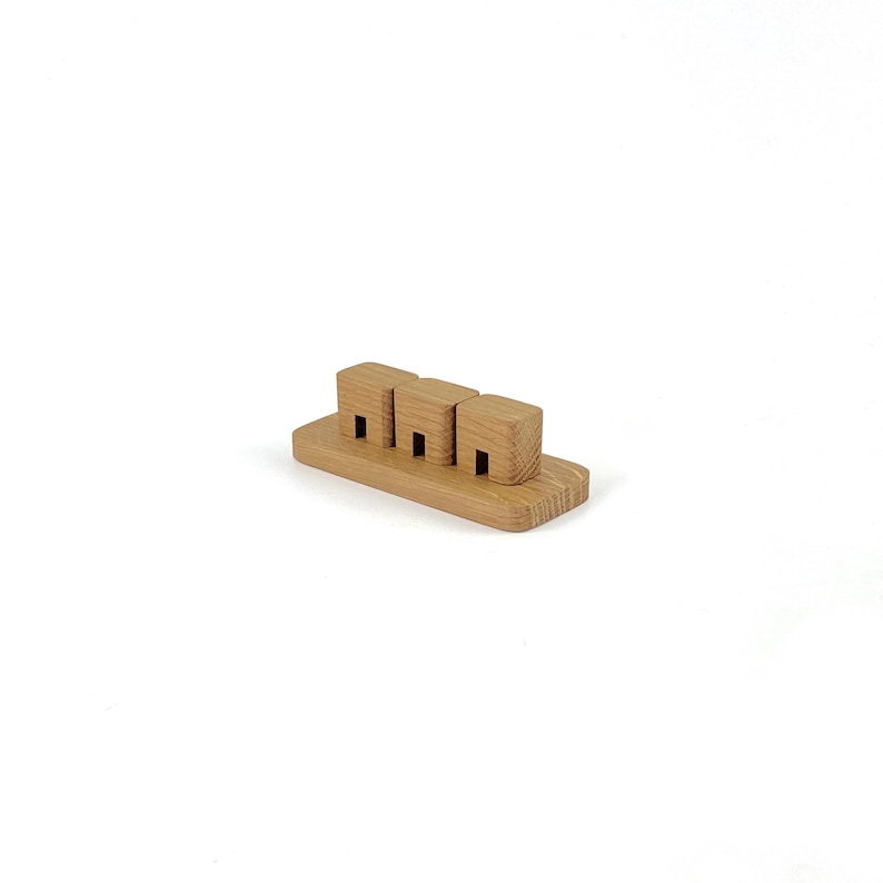 Magnetic Wooden Cable Organizer – Desk Cord Management Box