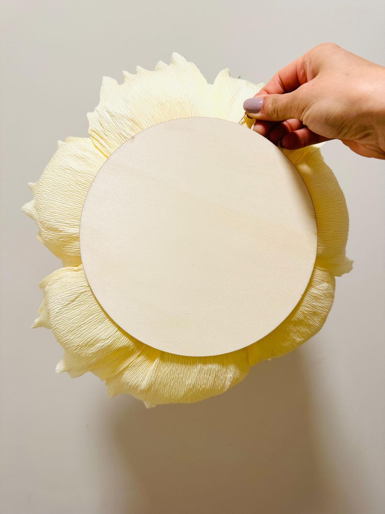 Décorations murales en papier crépon fleur 60 cm décoration événement