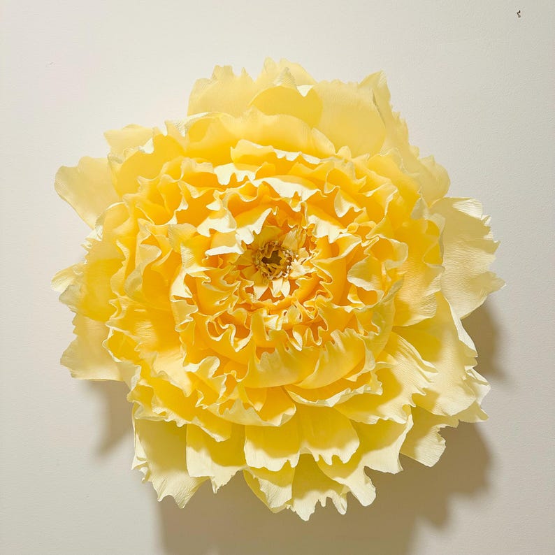 Décorations murales en papier crépon fleur 60 cm décoration événement