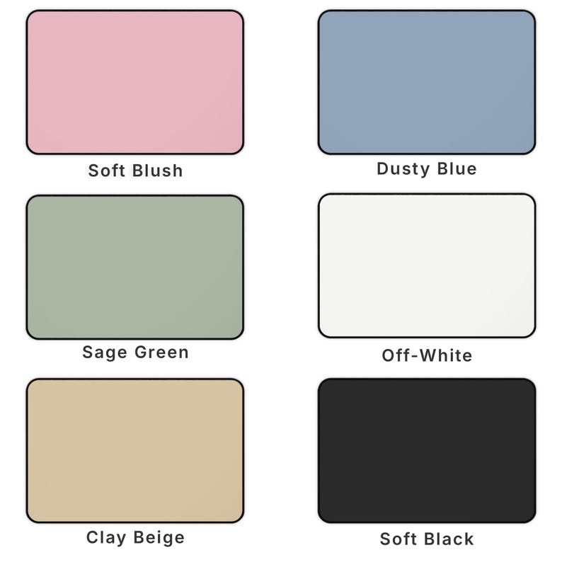 Solid Color Desk Mat | Large Neoprene Work Surface for Modern Setups