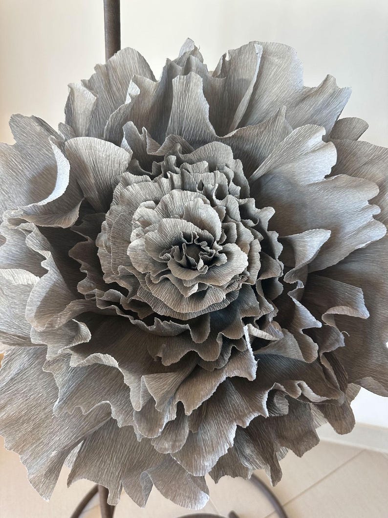 Décorations murales en papier crépon fleur 60 cm décoration événement