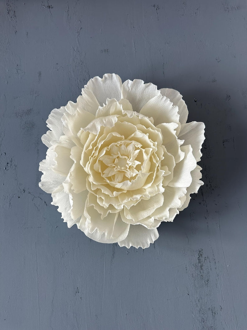 Décorations murales en papier crépon fleur 60 cm décoration événement