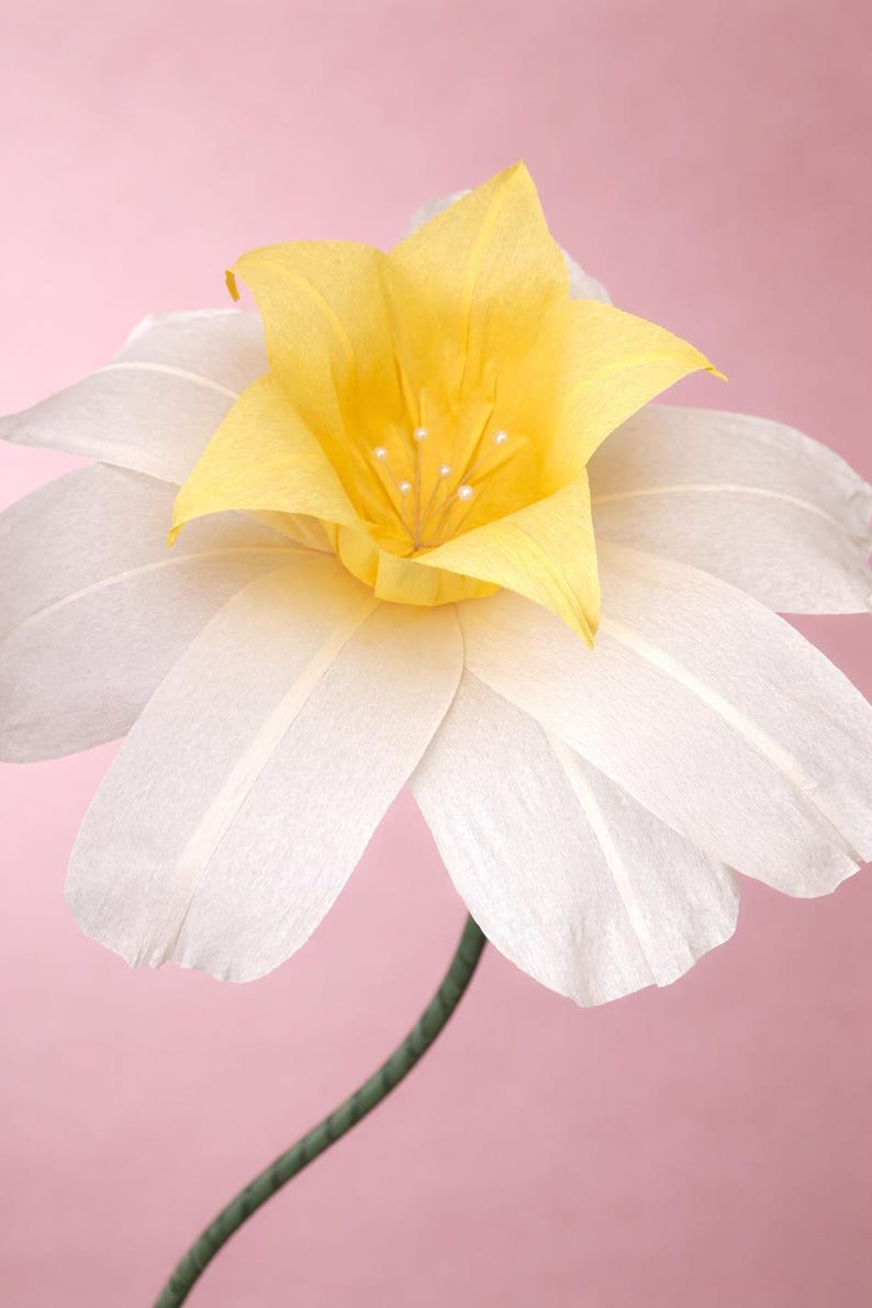 Fleurs géantes en papier et organza - Décoration d'événement, mariage, baby shower, présentoirs de devanture