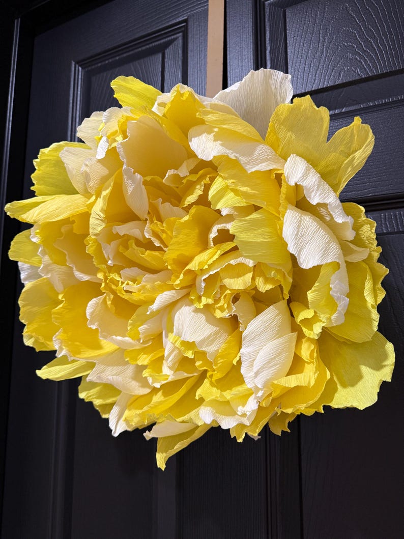 Décorations murales en papier crépon pivoine géante décoration murale