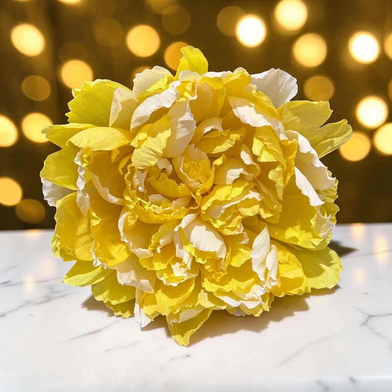 Décorations murales en papier crépon pivoine géante décoration murale