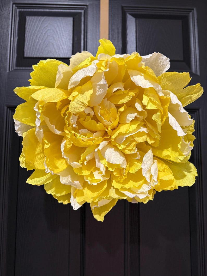 Décorations murales en papier crépon pivoine géante décoration murale