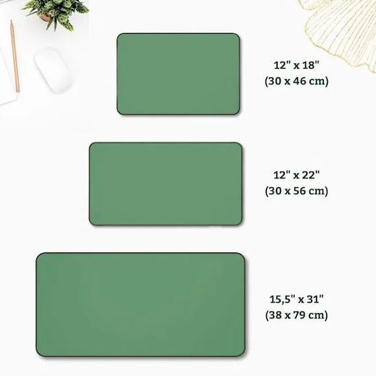 Black White Topography Mouse Pad Abstract Desk Mat