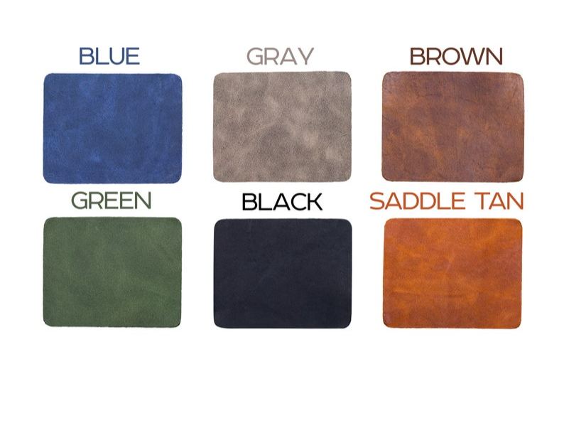 Leather Mouse Pad with Engraved Letters XL Desk Mat