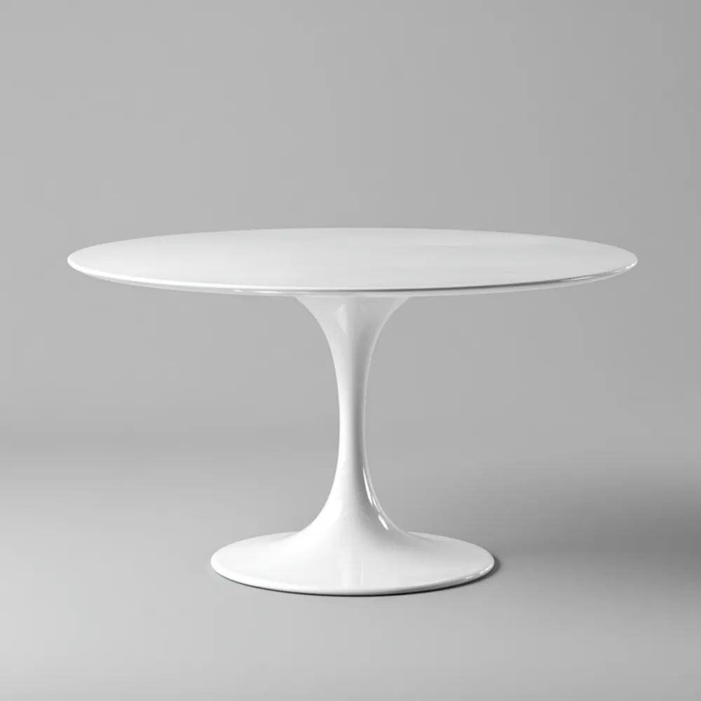 Runder Esstisch 120x120x75 cm - Weiß