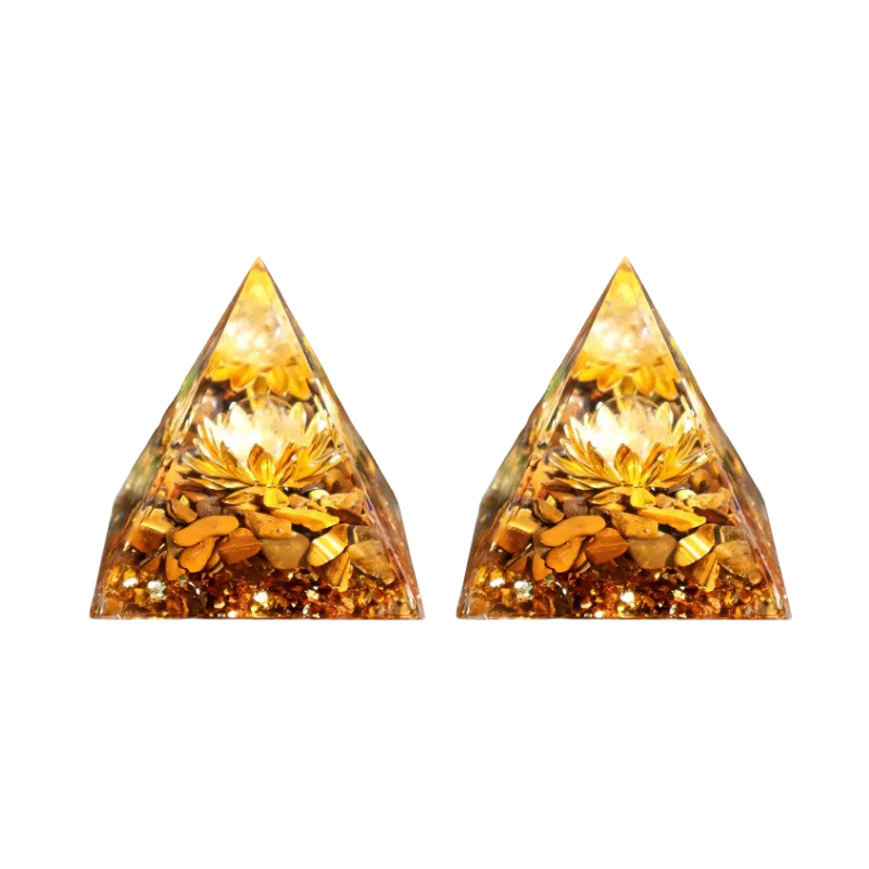 Copper Lotus Prosperity Pyramid