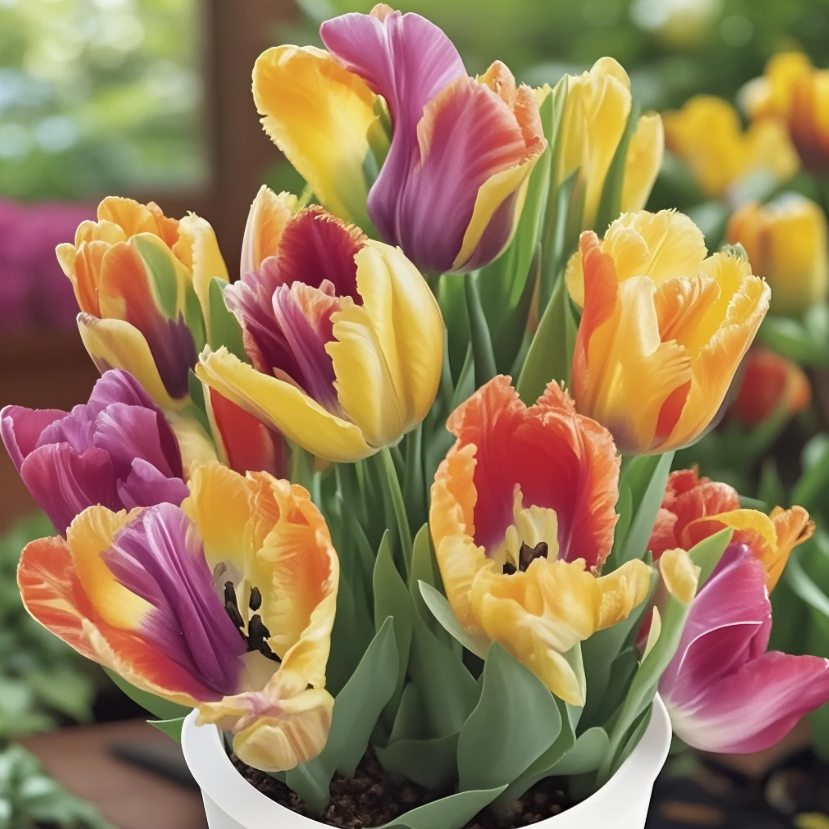 🌷Bunte Papageientulpenzwiebeln – die seltenste Tulpe der Welt