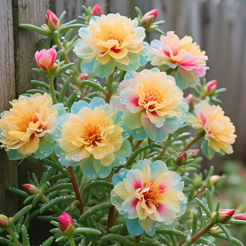 🌹Gemischte Moosrose mit Farbverlauf – Blüht in 30 Tagen