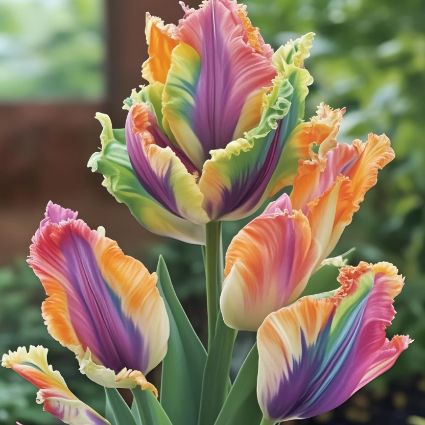 🌷Bunte Papageientulpenzwiebeln – die seltenste Tulpe der Welt