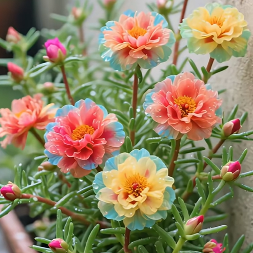 🌹Gemischte Moosrose mit Farbverlauf – Blüht in 30 Tagen