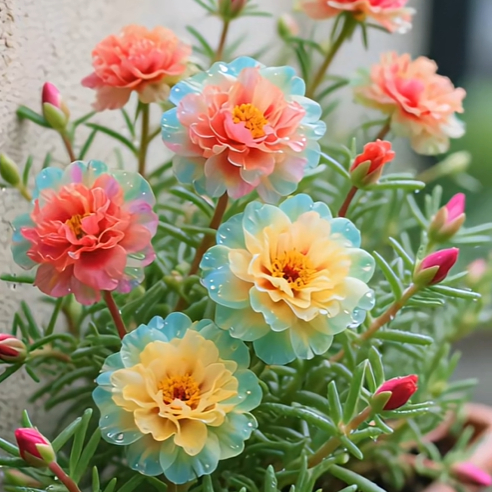 🌹Gemischte Moosrose mit Farbverlauf – Blüht in 30 Tagen