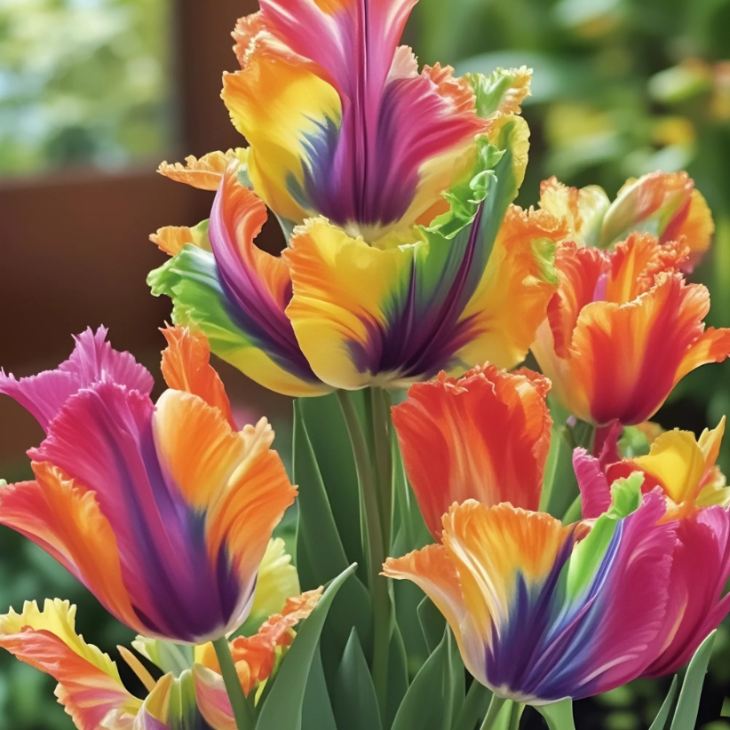 🌷Bunte Papageientulpenzwiebeln – die seltenste Tulpe der Welt