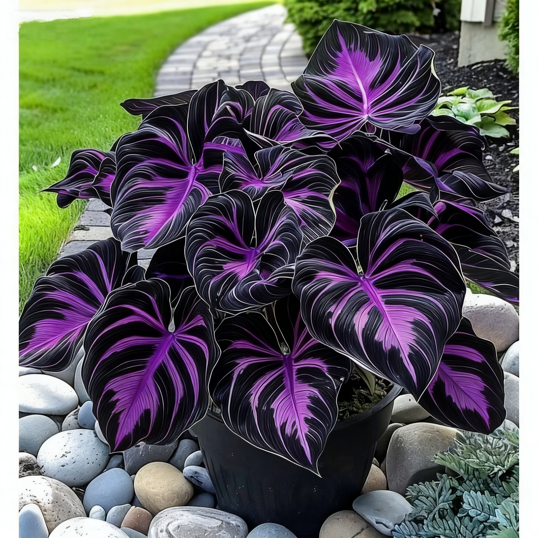 💥2025 Sonderangebot 🌌Mitternachtsblaue Herz-Hosta-Samen, mehrjährige Schattenpflanze für den Garten