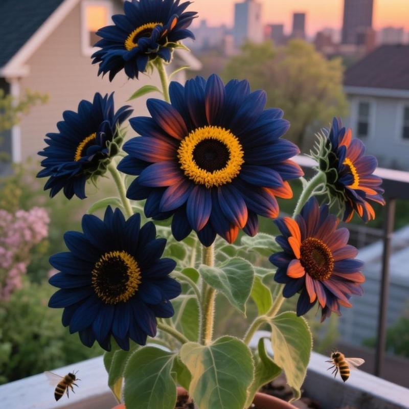 🌌 🌻Midnight Blaze Sunflower Seeds🌻