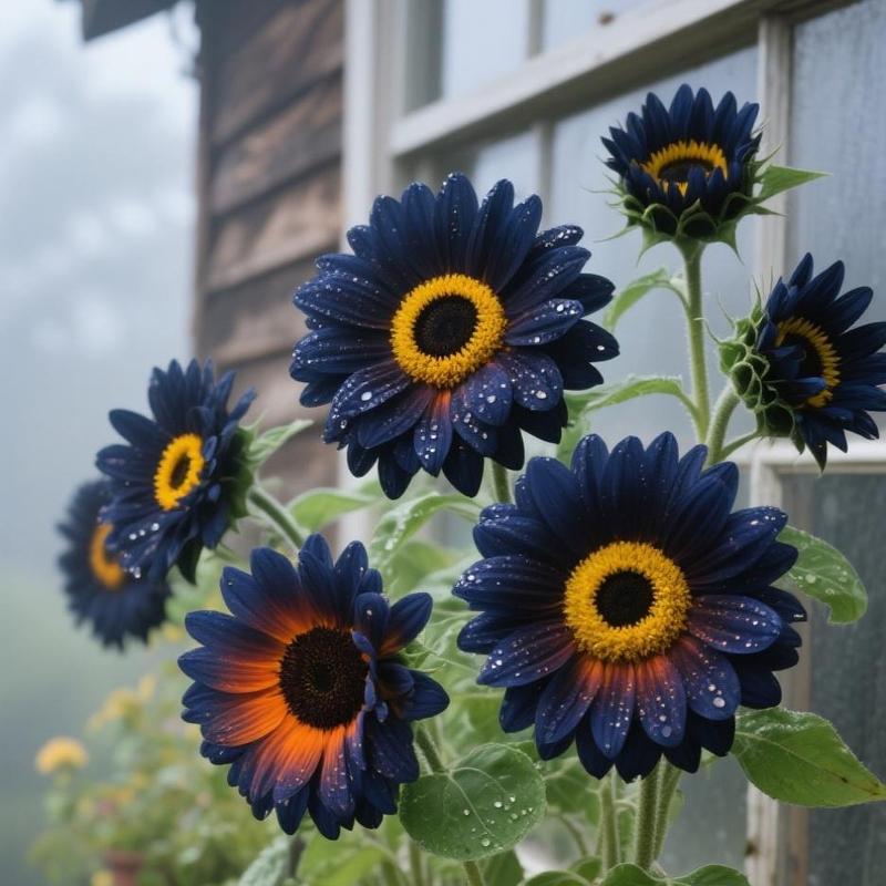 🌌 🌻Midnight Blaze Sunflower Seeds🌻