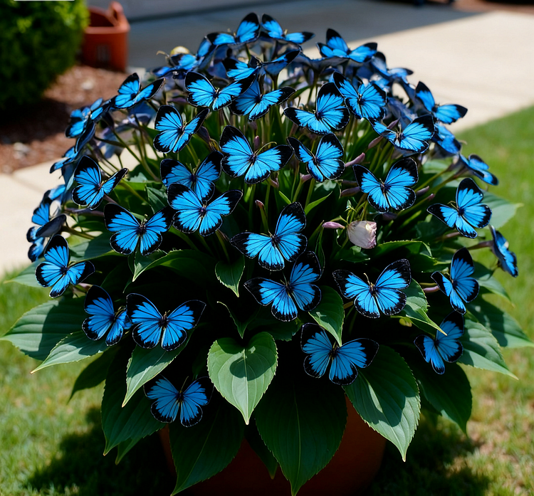 🦋🌈 Verspielte Schmetterlingsblumen – Ein Farbrausch in jedem Blütenblatt! 🌸