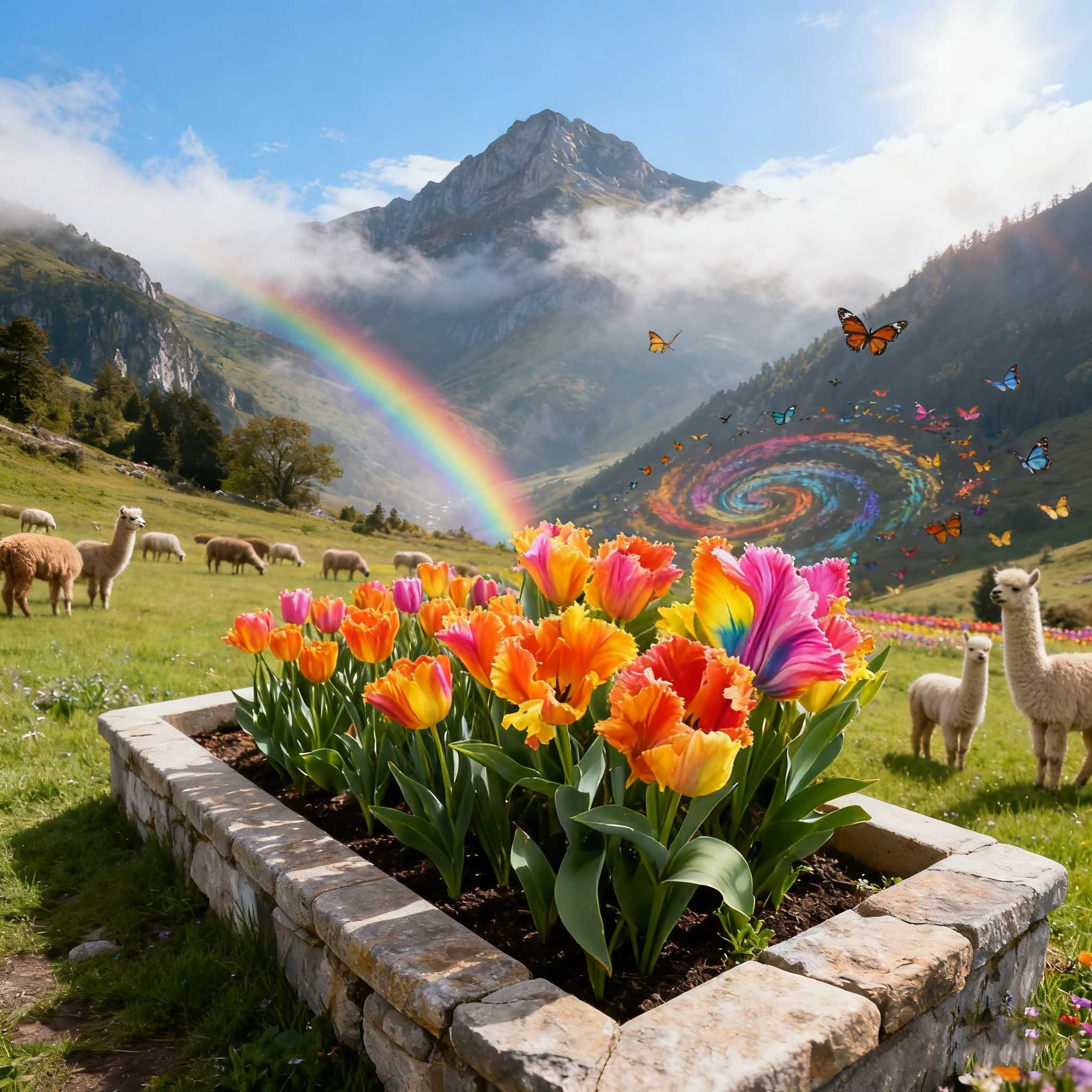 🌷Bunte Papageientulpenzwiebeln – die seltenste Tulpe der Welt