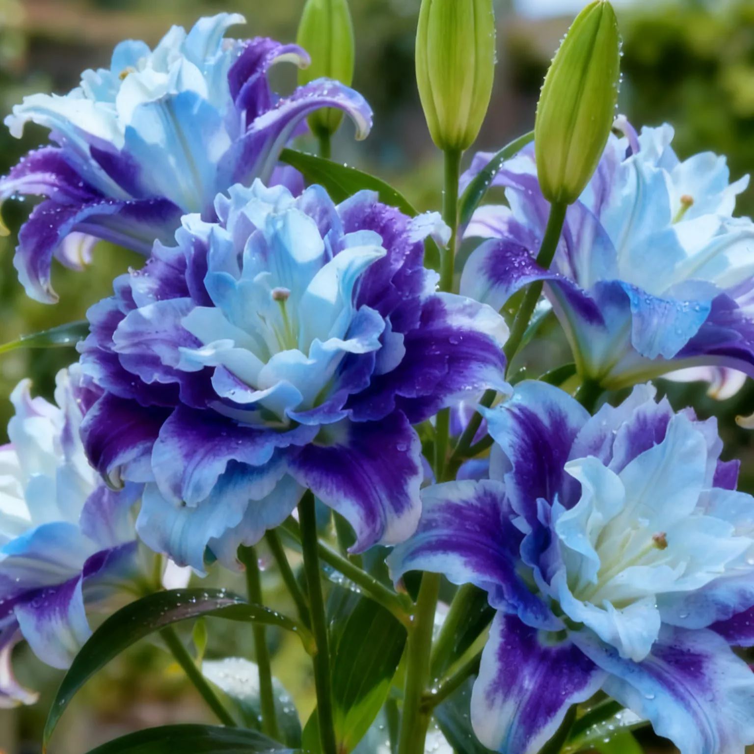 Double-petaled bicolor fragrant lilyBulbs—Fresh and Sweet