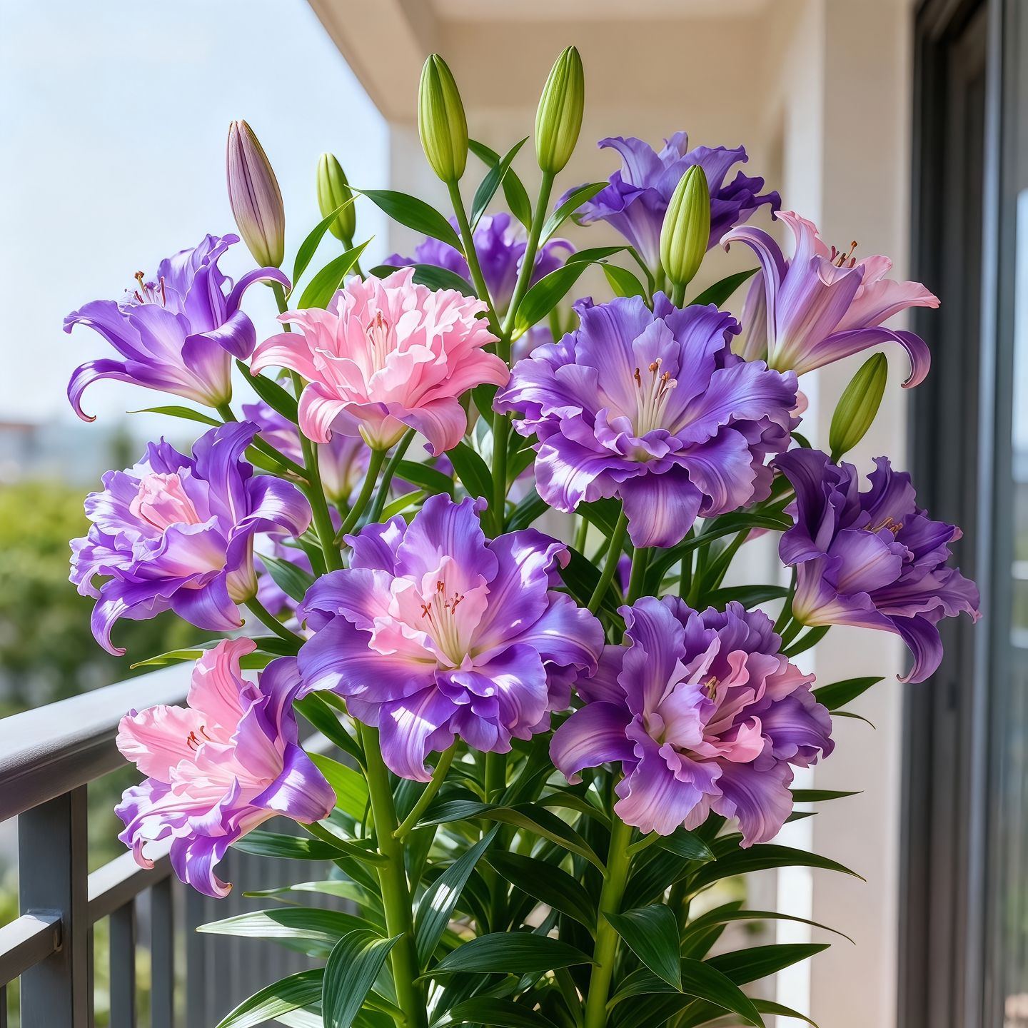 Double-petaled bicolor fragrant lilyBulbs—Fresh and Sweet