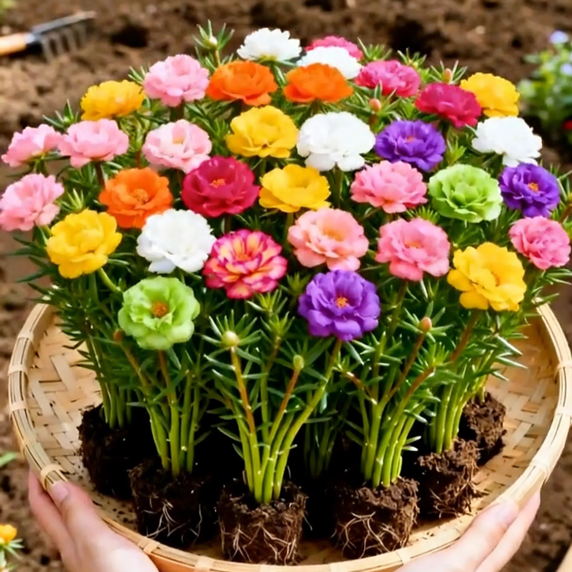 🌼Double Petal Moss Roses - Muti-Color Sunflower Seeds