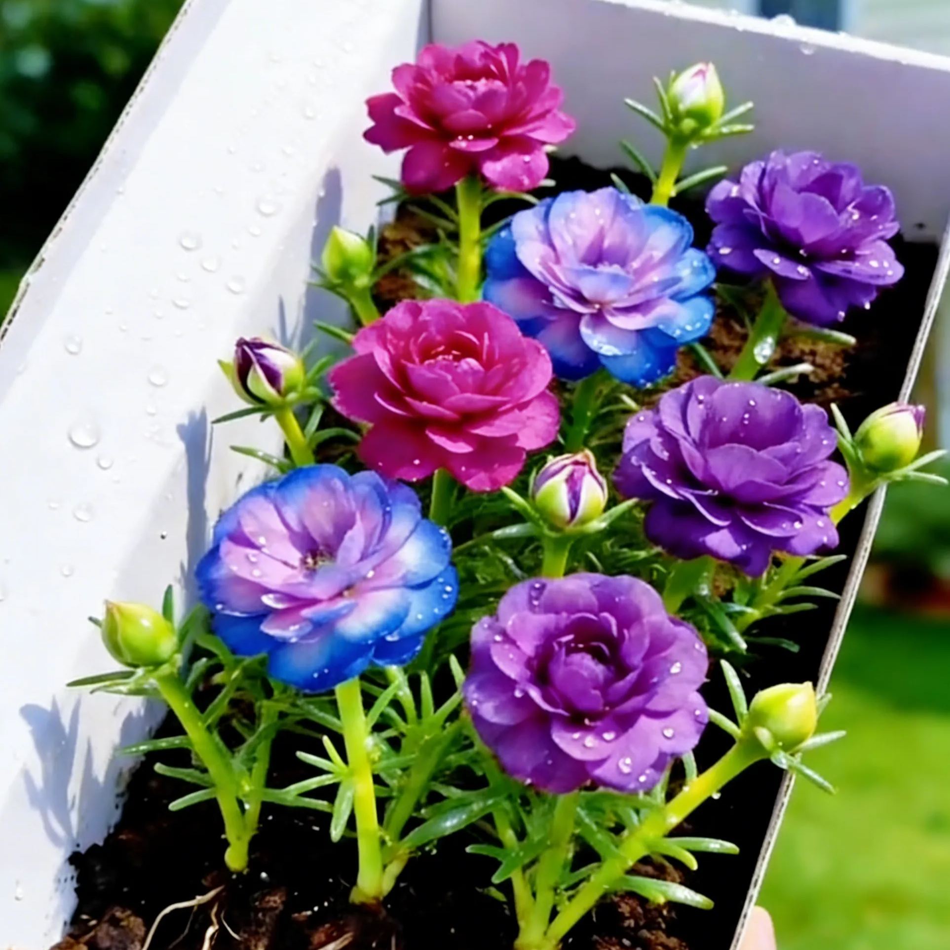 🌼Double Petal Moss Roses - Muti-Color Sunflower Seeds