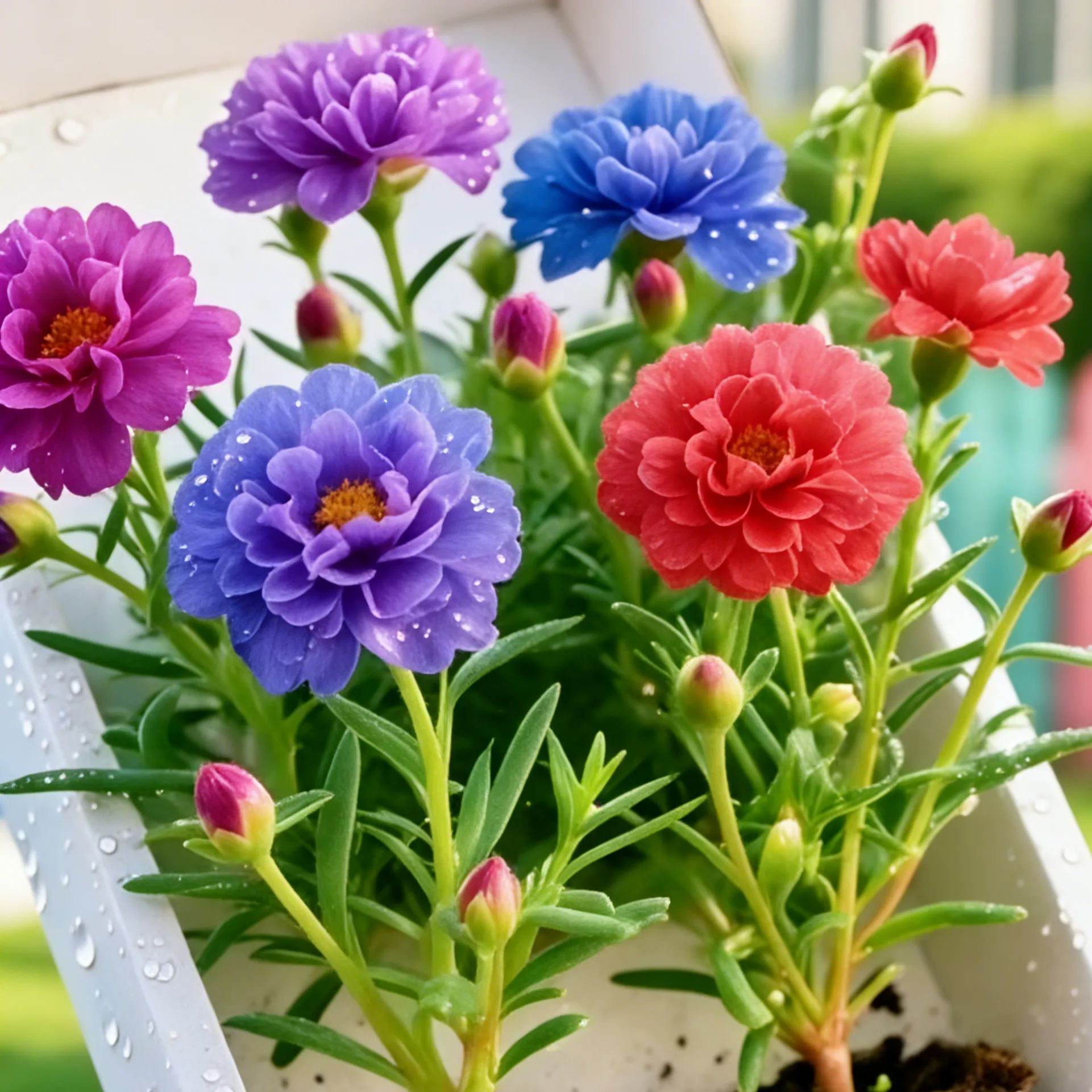 🌼Double Petal Moss Roses - Muti-Color Sunflower Seeds
