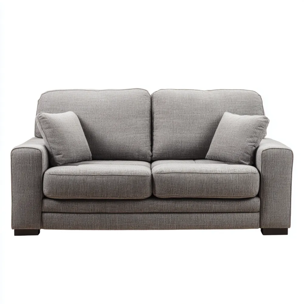 2-Sitzer-Sofa Stoff 180x90x85 cm – Hellgrau – Modernes Design