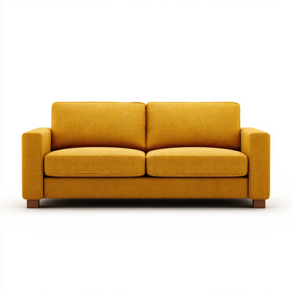 2-Sitzer-Sofa Stoff 150x85x75 cm – Gelb – Modernes Design