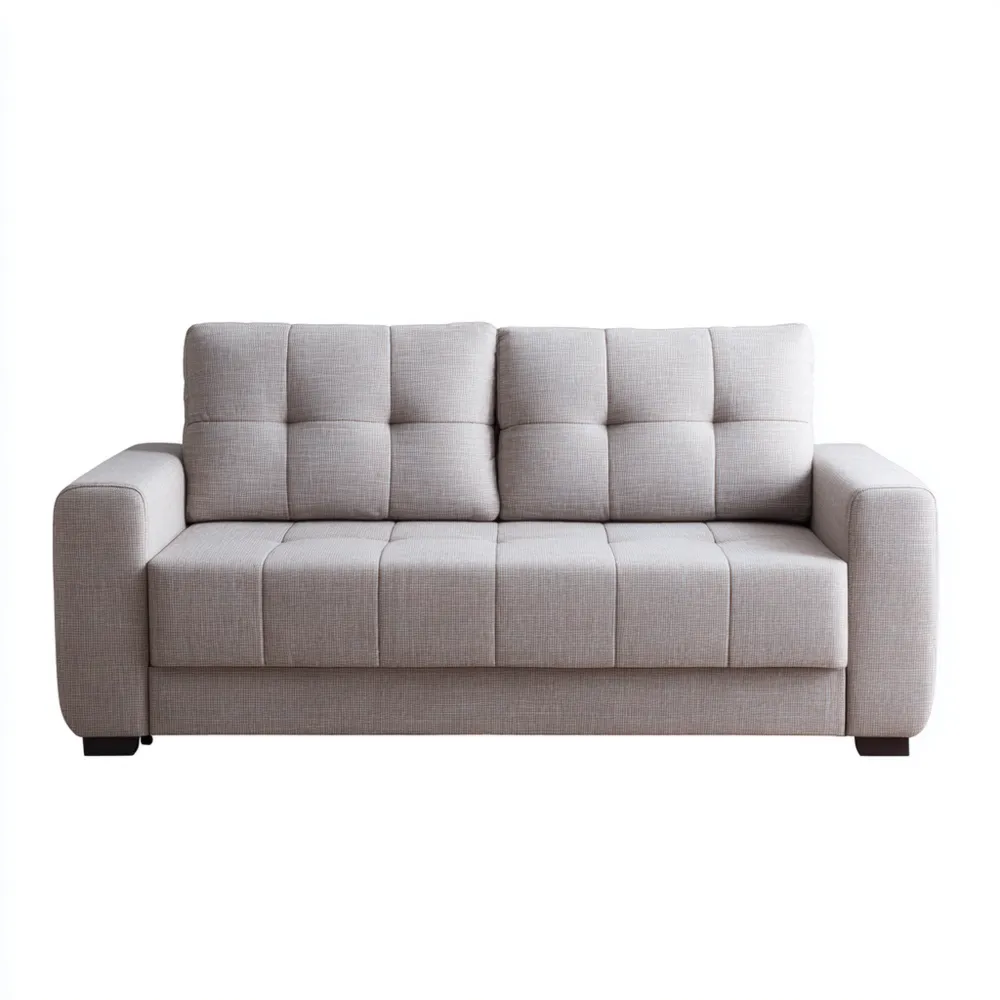 2-Sitzer-Sofa Stoff 200x90x85 cm – Hellgrau – Modernes Design